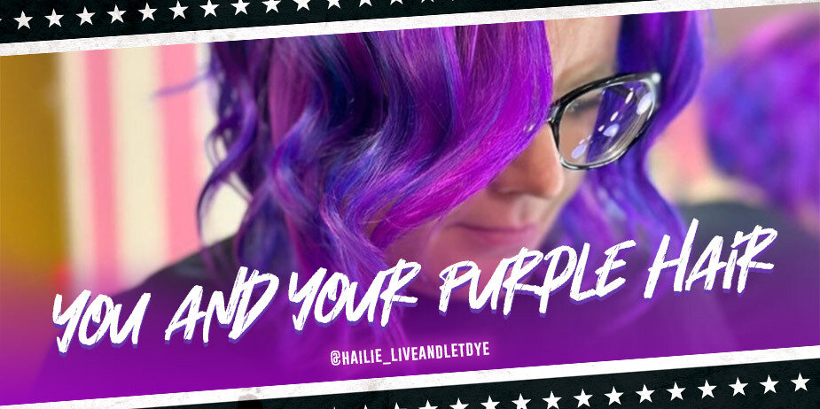 Toi et tes cheveux violets