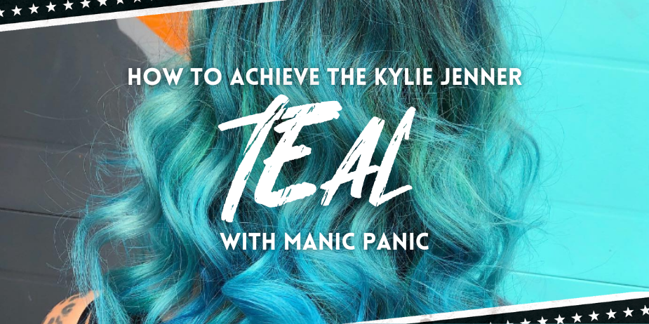 Kylie Jenner luce un tono verde azulado con Manic Panic