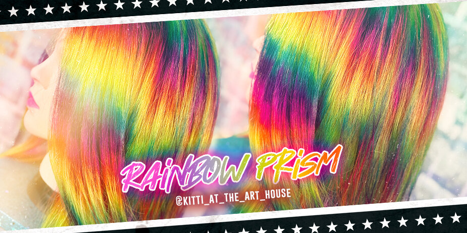 Tutorial de peinado con efecto prisma arcoíris con @kitti_at_the_art_house