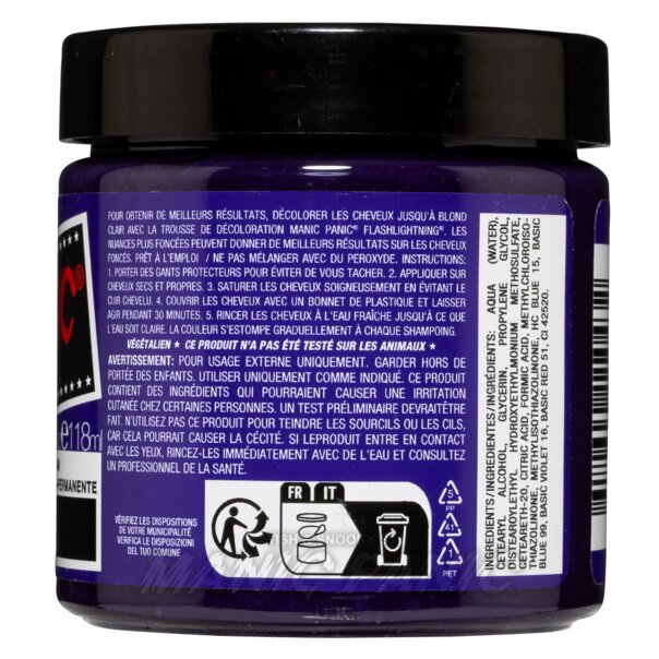 Violet Night High Voltage Classic Hair Dye | Manic Panic UK