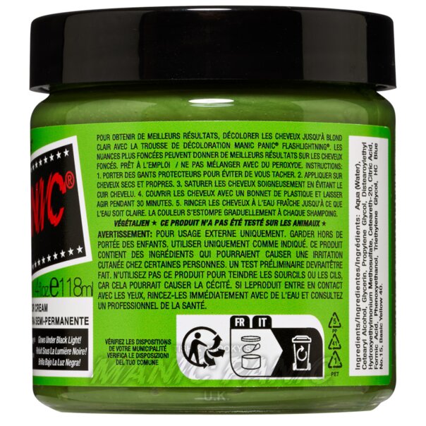 Tinte Capilar High Voltage Classic Electric Lizard Verde | Manic Panic