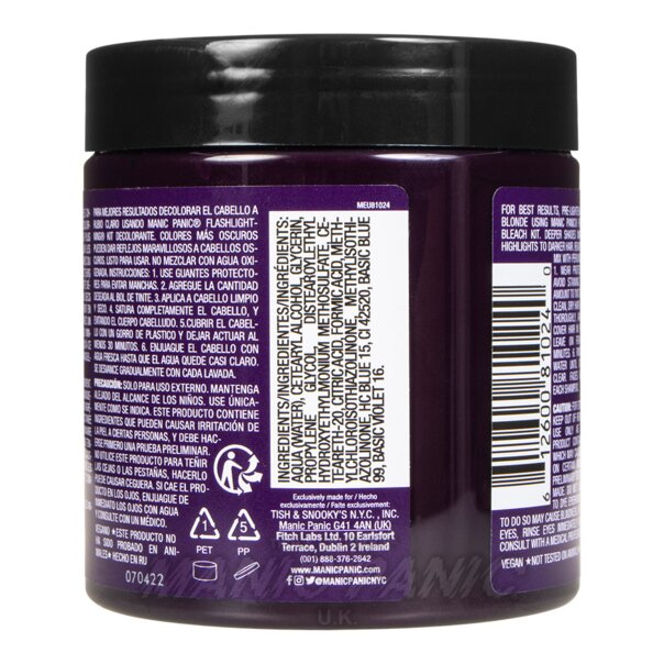 Purple Haze High Voltage Classic Haarfarbe 237ml | Manic Panic UK