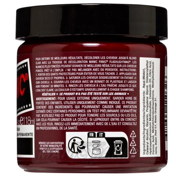 Tintura Capelli High Voltage Classic Vampire Red | Manic Panic IT