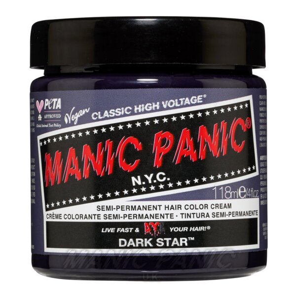 Teinture pour cheveux classique haute tension Dark Star | Manic Panic UK