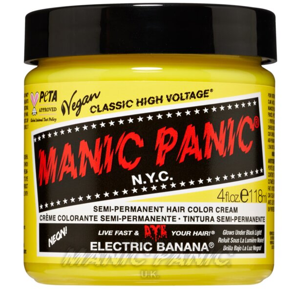 Electric Banana High Voltage Classic Hair Dye | Manic Panic UK