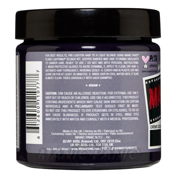 Amethyst Ashes High Voltage Classic Colour | Manic Panic UK