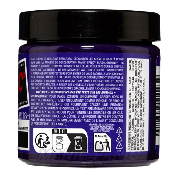 Violet Night High Voltage Classic Hair Dye | Manic Panic UK