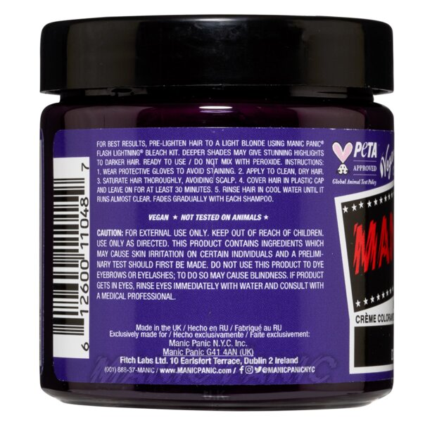 Coloration Capillaire Deep Purple Dream High Voltage  | Manic Panic