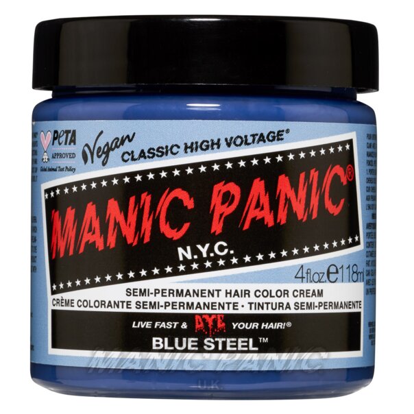 Blue Steel High Voltage Classic Hair Dye | Manic Panic UK