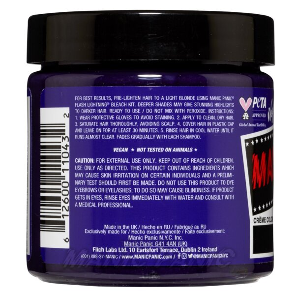 Violet Night High Voltage Classic Hair Dye | Manic Panic UK