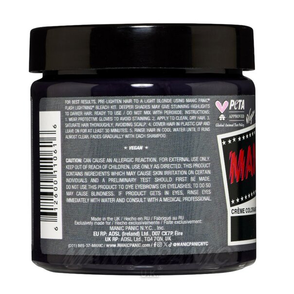 Couleur Classique Haute Tension Grey Alien | Manic Panic UK