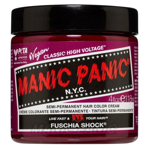 Coloration Capillaire Fuschia Shock High Voltage | Manic Panic FR