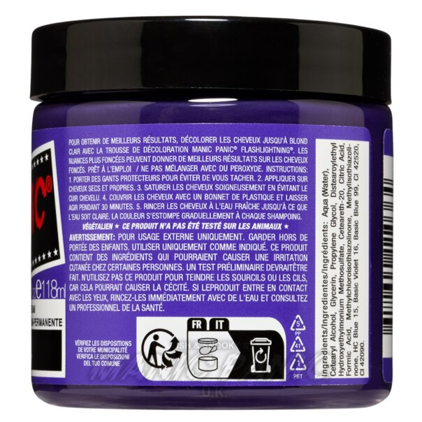 Tinte Capilar High Voltage Electric Amethyst - Violeta | Manic Panic