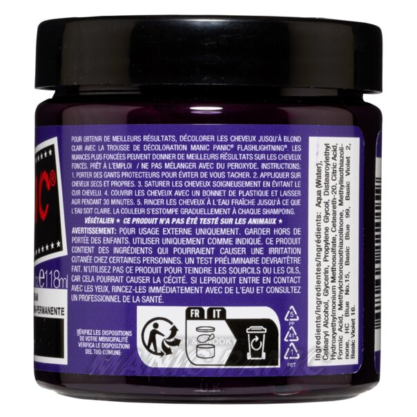 Coloration Capillaire Deep Purple Dream High Voltage  | Manic Panic