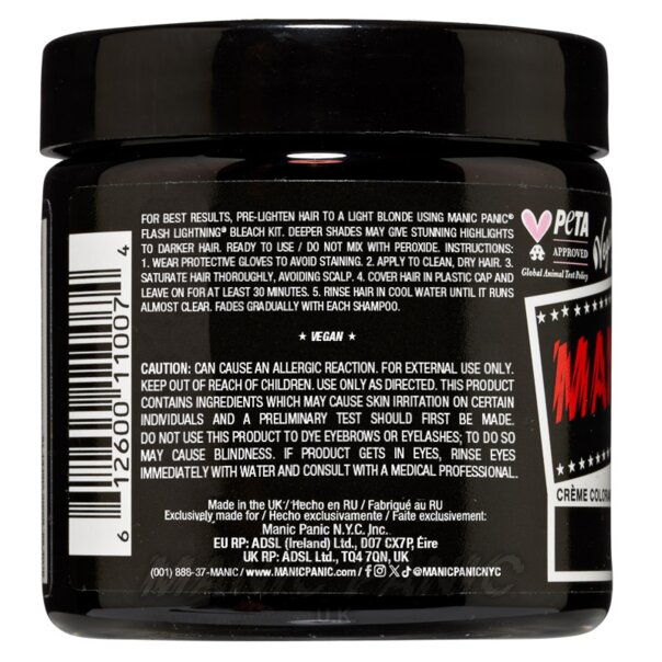 Raven High Voltage Classic Haarfarbe | Manic Panic DE
