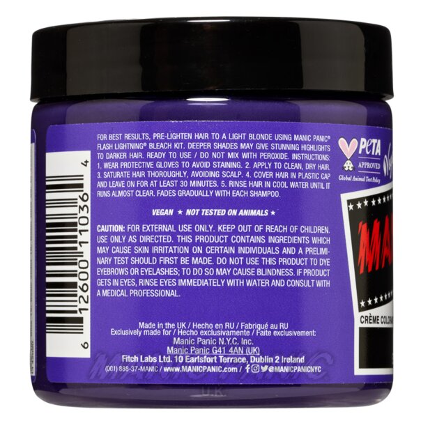 Tinte Capilar High Voltage Electric Amethyst - Violeta | Manic Panic