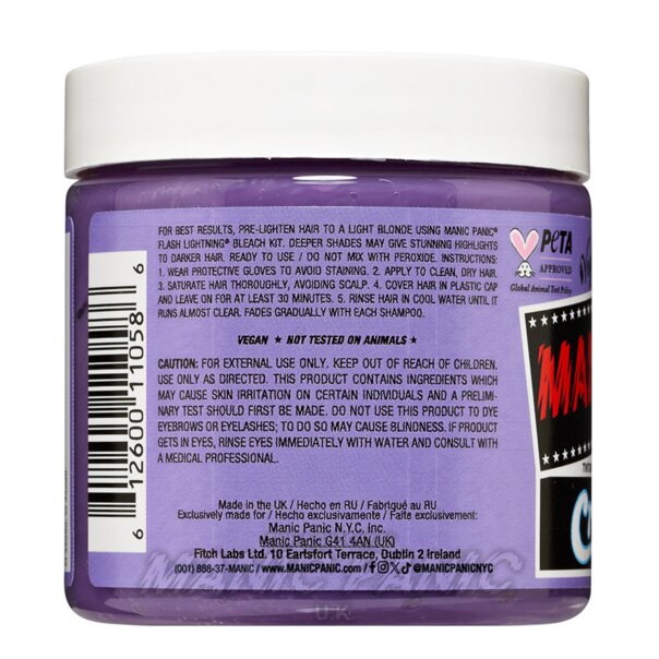 Velvet Violet Creamtones Hair Colour Dye | Manic Panic UK