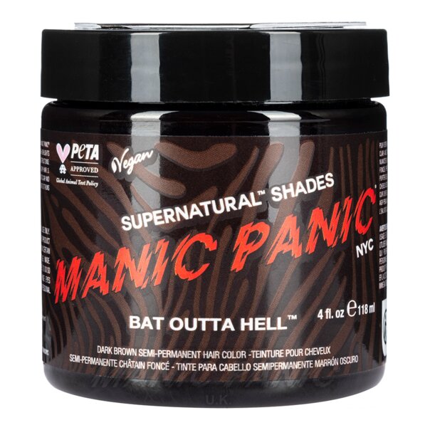 Manic Panic Bat Outta Hell espresso brown semi-permanent hair dye 118ml