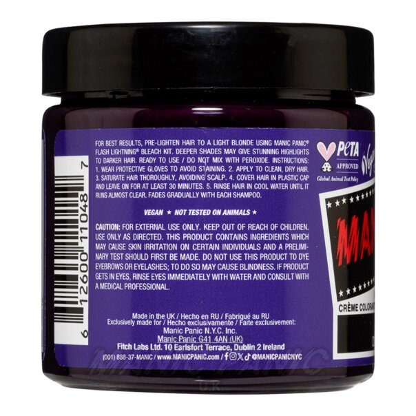 Tinte Capilar High Voltage Deep Purple Dream - Violeta | Manic Panic