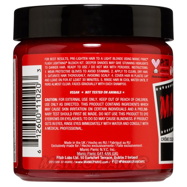 Tintura Capelli High Voltage Classic Pillarbox Red | Manic Panic IT