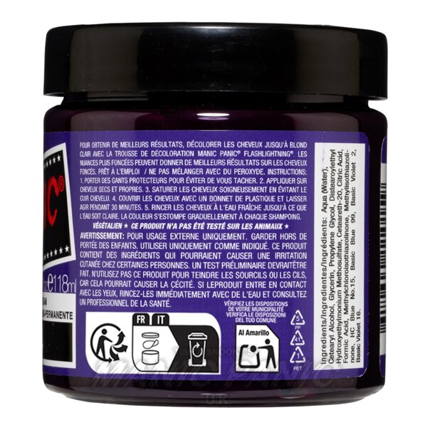 Tinte Capilar High Voltage Deep Purple Dream - Violeta | Manic Panic