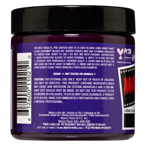 Plum Passion High Voltage Classic Hair Dye | Manic Panic UK