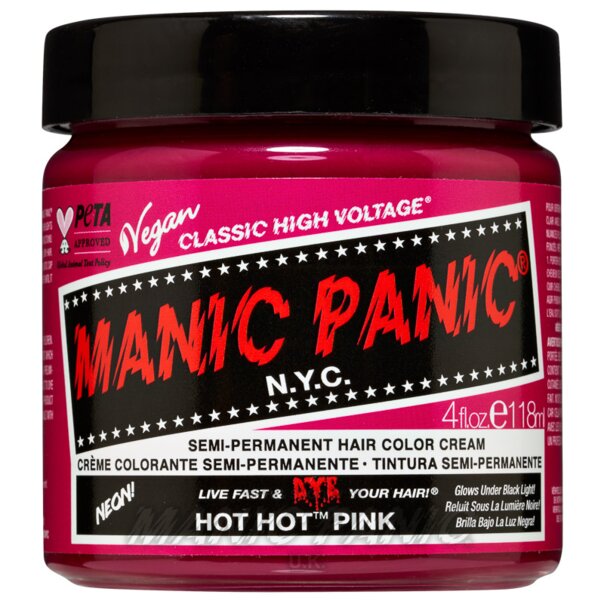 Hot Hot Pink High Voltage Classic Hair Dye | Manic Panic UK