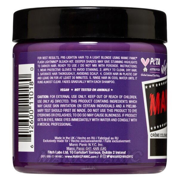 Tinte Capilar High Voltage Classic Mystic Heather Violeta | Manic Panic
