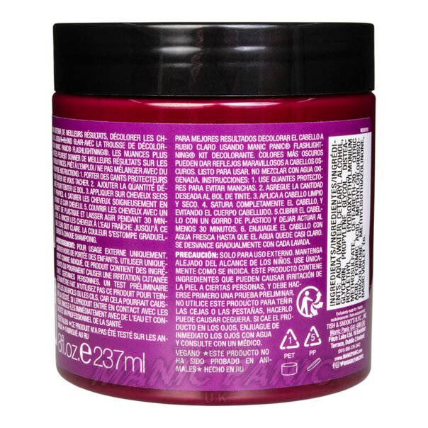 Fuschia Shock High Voltage Classic Hair Dye 237ml | Manic Panic UK