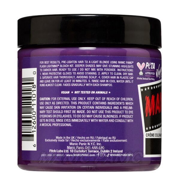 Coloration Capillaire Mystic Heather High Voltage | Manic Panic FR