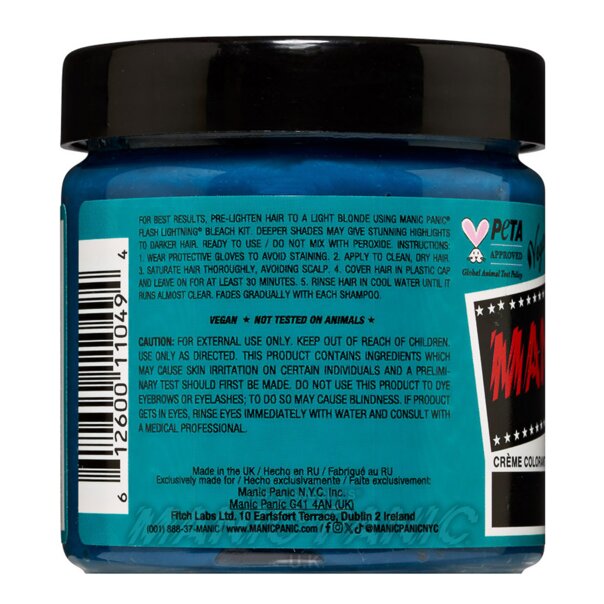 Tinte Capilar High Voltage Classic Siren's Song Turquesa | Manic Panic