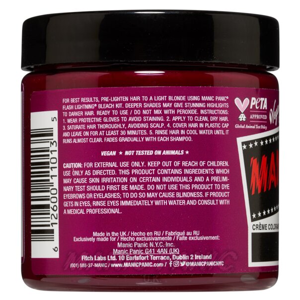 Coloration Capillaire Fuschia Shock High Voltage | Manic Panic FR