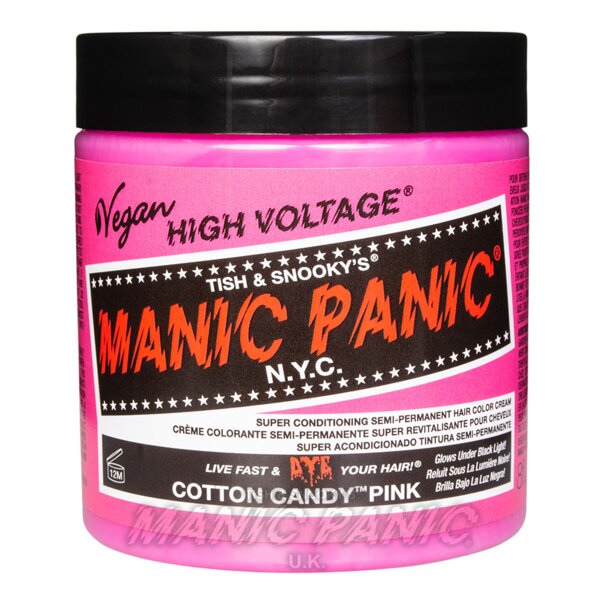 Cotton Candy Pink High Voltage Classic Haarfarbe 237ml | Manic Panic UK