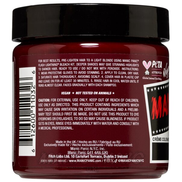 Tintura Capelli High Voltage Classic Vampire Red | Manic Panic IT