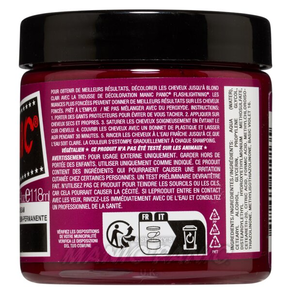Coloration Capillaire Fuschia Shock High Voltage | Manic Panic FR