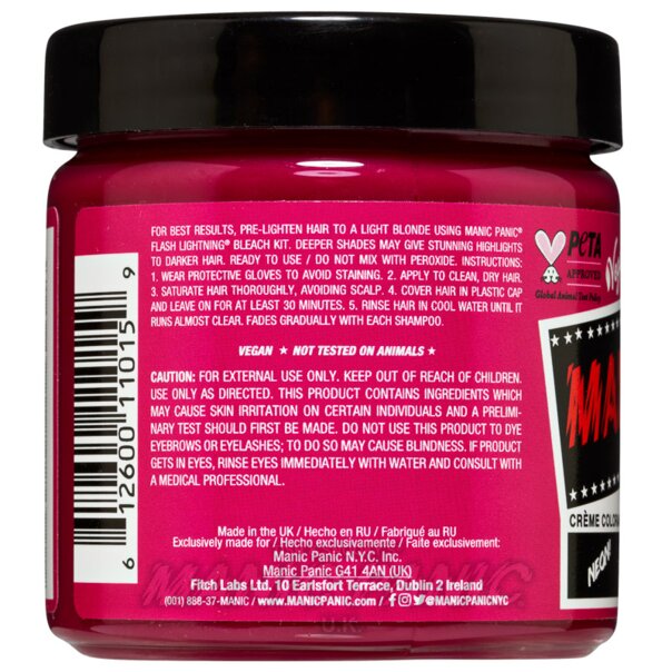 Hot Hot Pink High Voltage Classic Hair Dye | Manic Panic UK