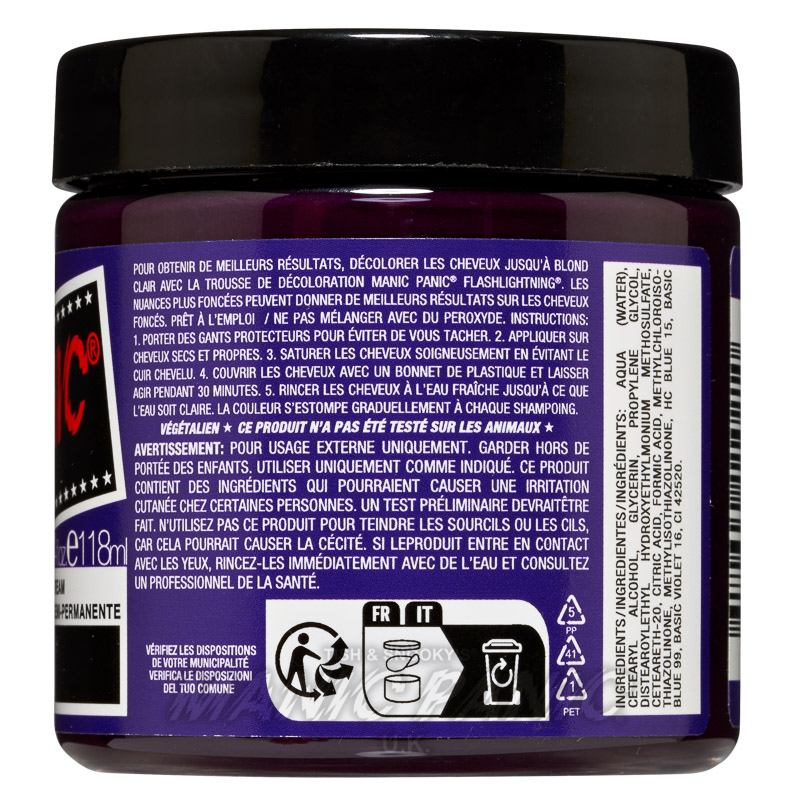 Plum Passion High Voltage Classic Hair Dye Manic Panic UK — free download
